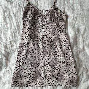 Wilfred Aritzia Printed Mini Slip Dress